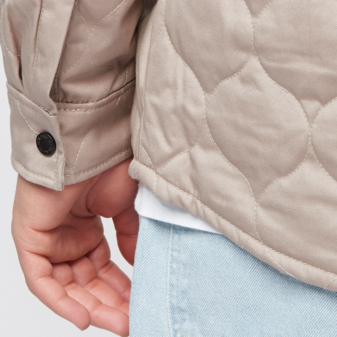 Karl Kani Chest Signature Quilted Shirt beige 6239 4