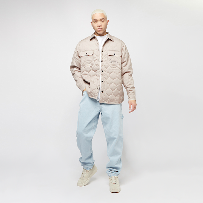 Karl Kani Chest Signature Quilted Shirt bež 6239 5