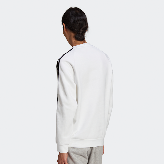 adidas Originals adicolor 3-Stripes Fleece Sweatshirt weiß 7234 2