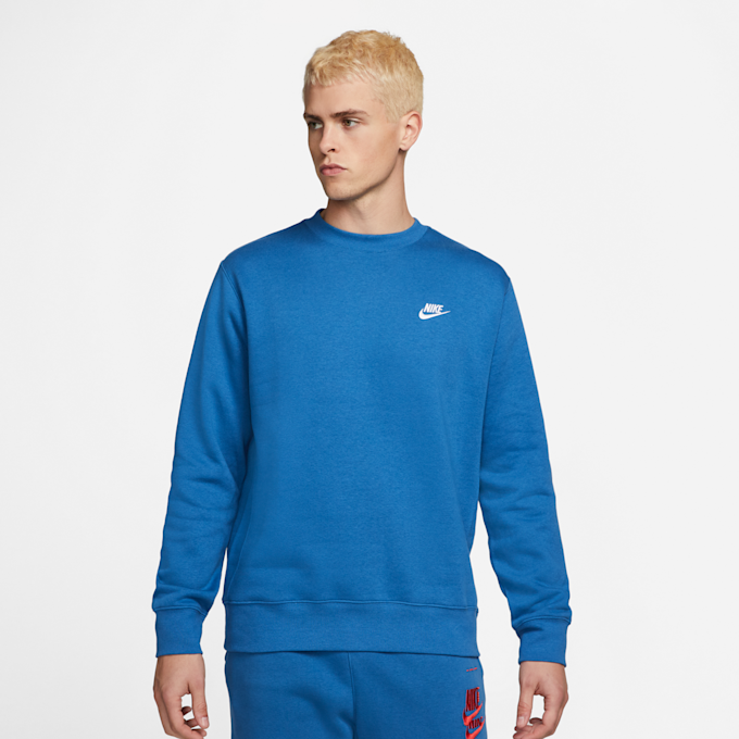 Nike Sportswear Club Fleece Crew bleu 7400 1