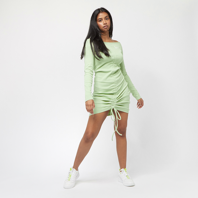 Karl Kani Chest Signature Gathered Off Shoulderless zielony 8063 5