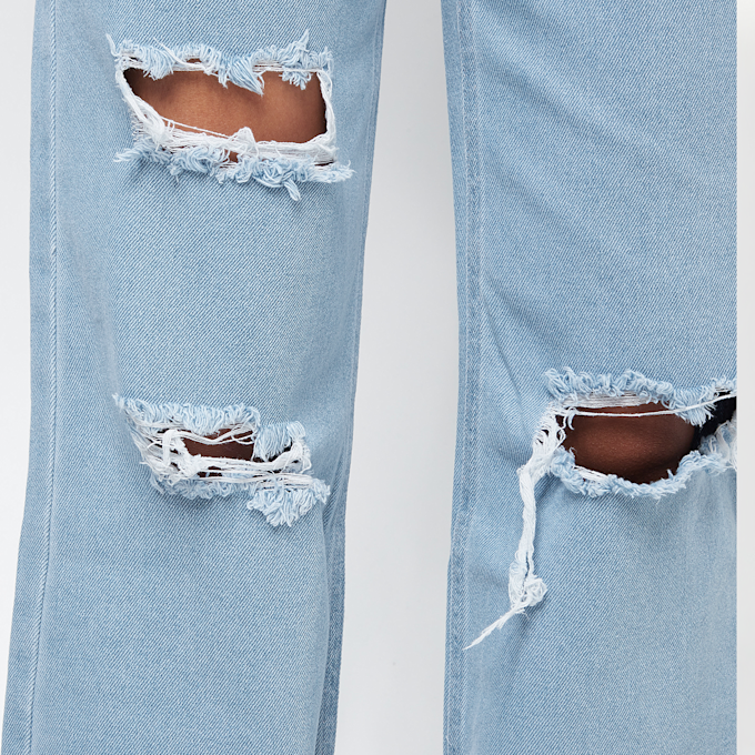 Karl Kani Original Distressed Wide Leg Denim blauw 8158 5
