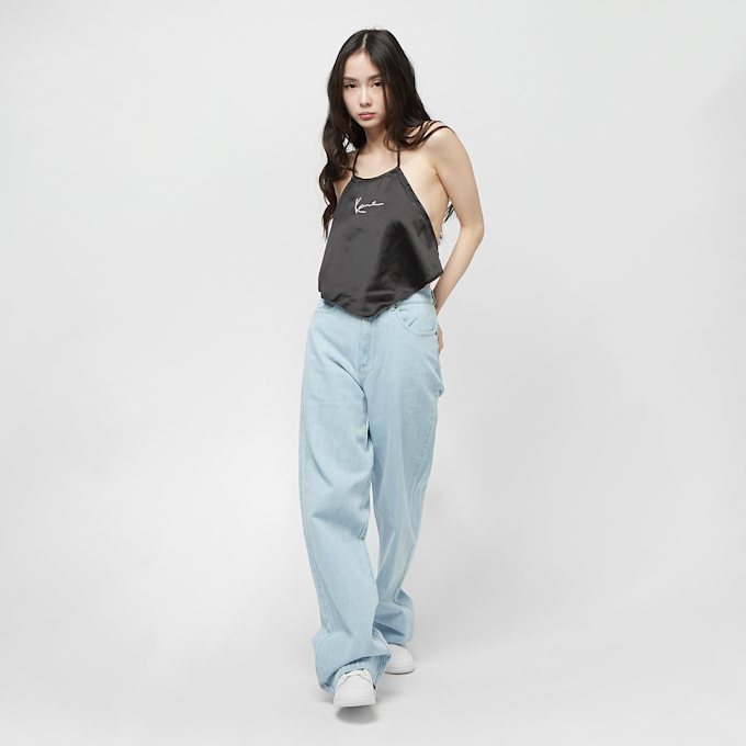 Karl Kani Small Signature Satin Top black crna 8169 4