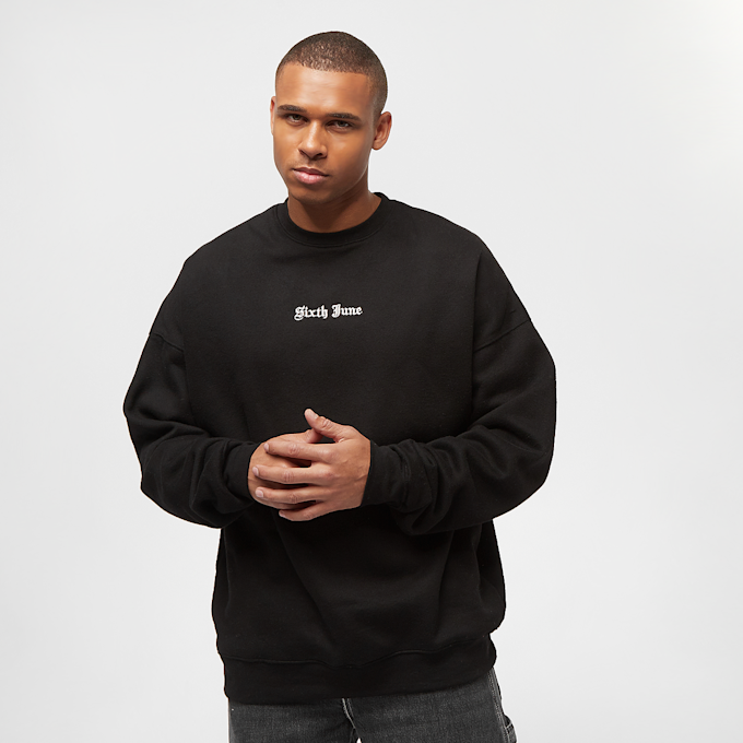 Sixth June Crew Sweatshirt Gothic Letters schwarz 8185 1