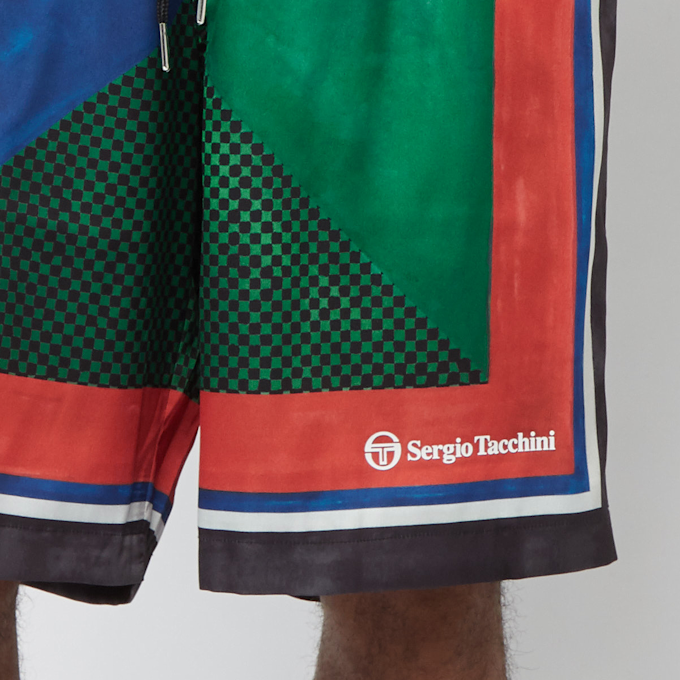 Jupe-short (Skort) Sergio Tacchini Barbie - Taille L, Multicolore, Neuve Avec étiquette