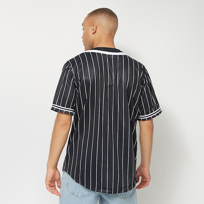 Karl Kani Serif Pinstripe Baseball Shirt nero 4108 2