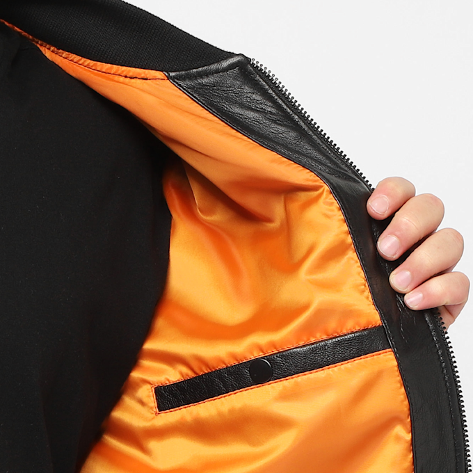 Alpha Industries MA-1 Leather LW II negro 4894 3