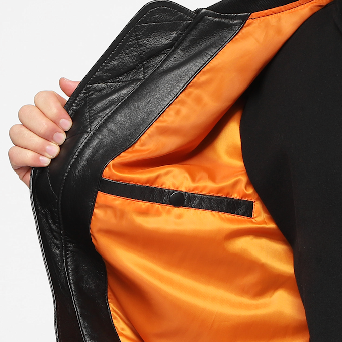 Alpha Industries MA-1 Leather LW II negro 4894 4