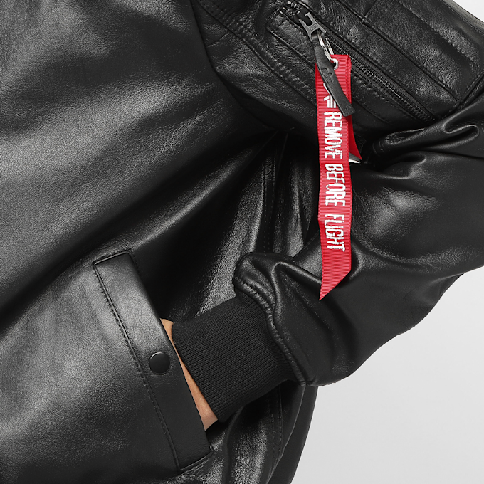 Alpha Industries MA-1 Leather LW II negro 4894 5