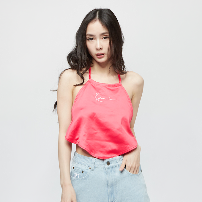 Karl Kani Small Signature Satin Top rosa 5685 1