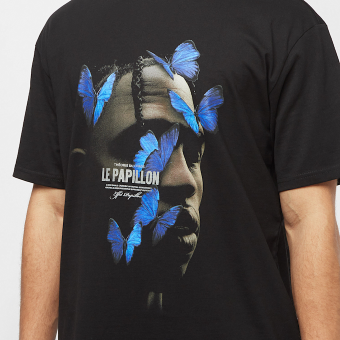 Upscale by Mister Tee Le Papillon Oversize Tee zwart 5941 3