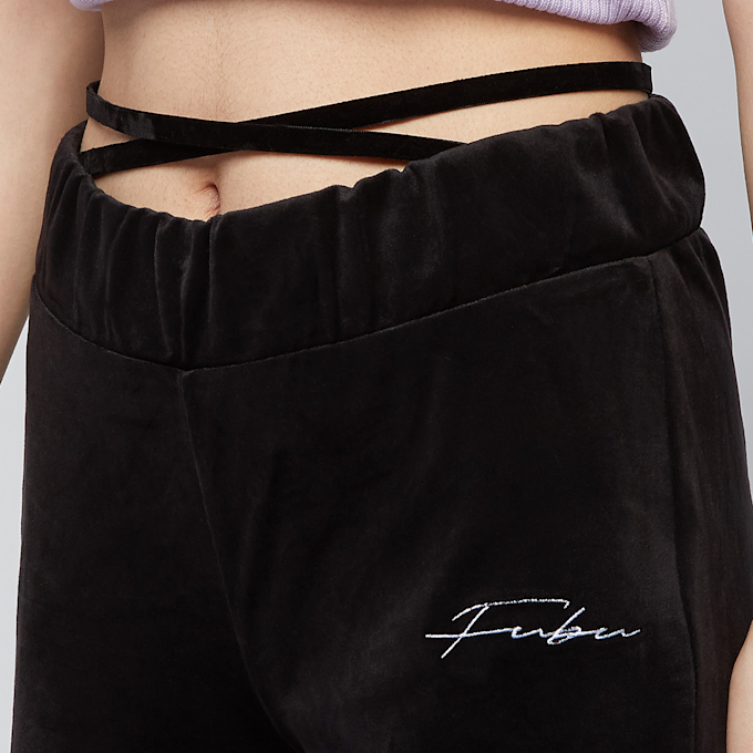 FUBU Signature Velours Flared Leggings schwarz 9232 3