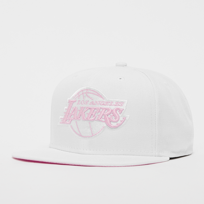 Mitchell & Ness Summer Suede Snapback Los Angekes Lakers wit 9357 1