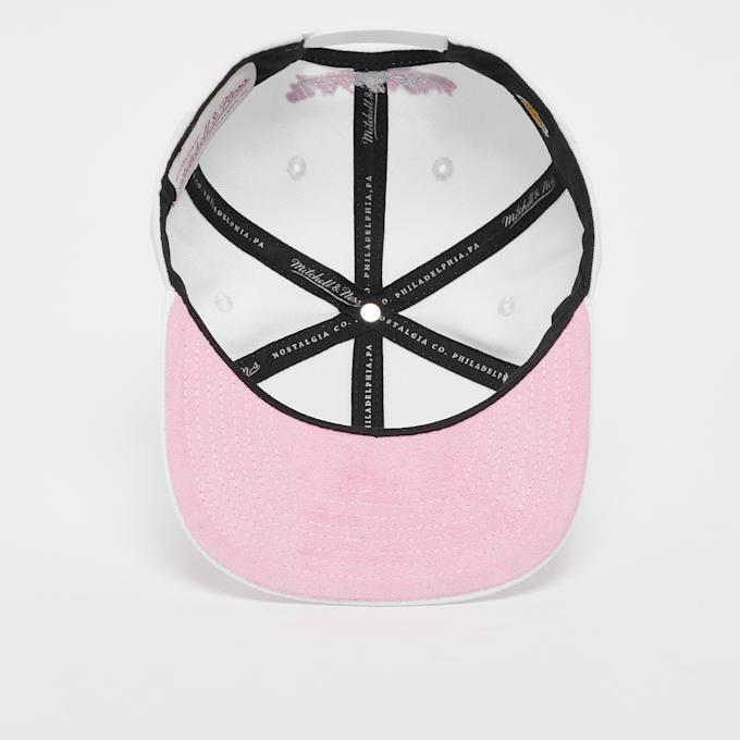 Mitchell & Ness Summer Suede Snapback Los Angekes Lakers wit 9357 3