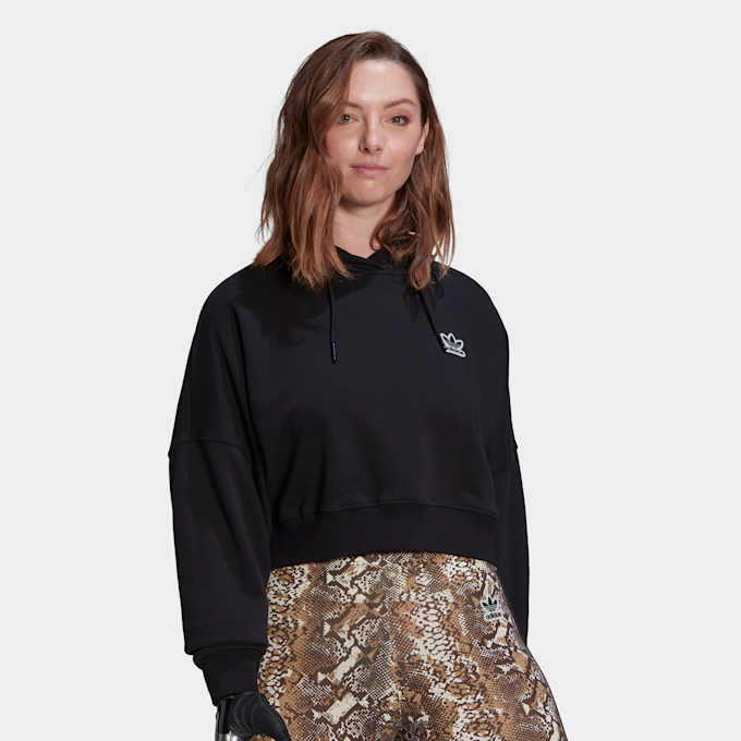 adidas Originals Summer Rave Cropped Hoodie schwarz 9486 1