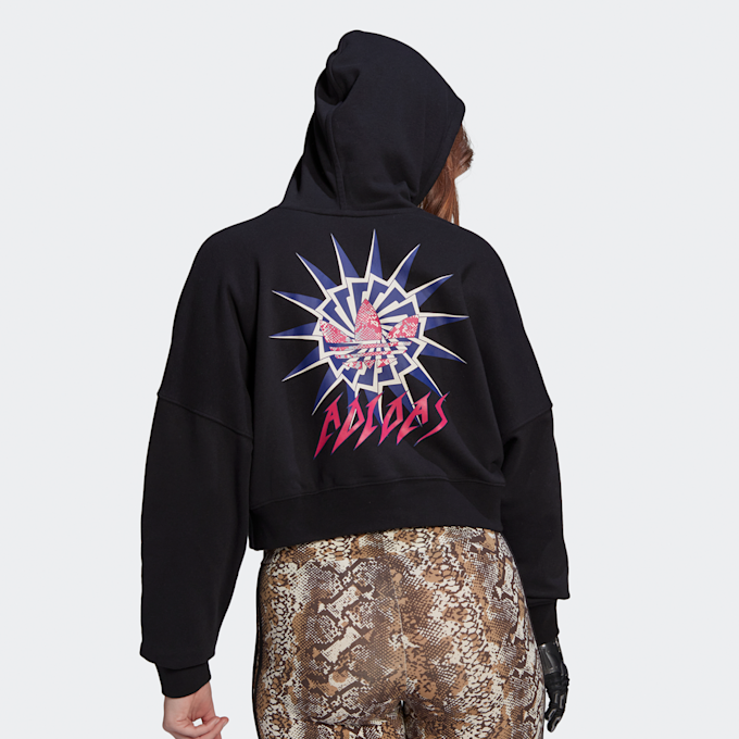 adidas Originals Summer Rave Cropped Hoodie schwarz 9486 2