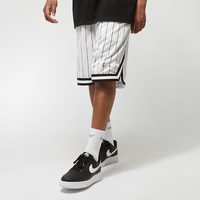 Karl Kani Small Signature Pinstripe Mesh Shorts blanc 9778 1