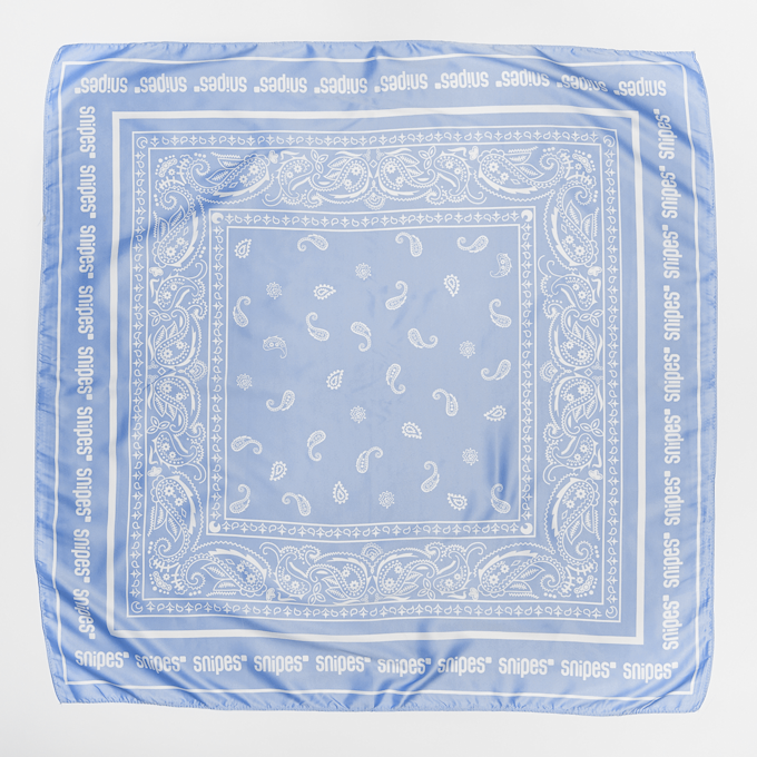 SNIPES Paisley Satin Scarf plava 9840 2