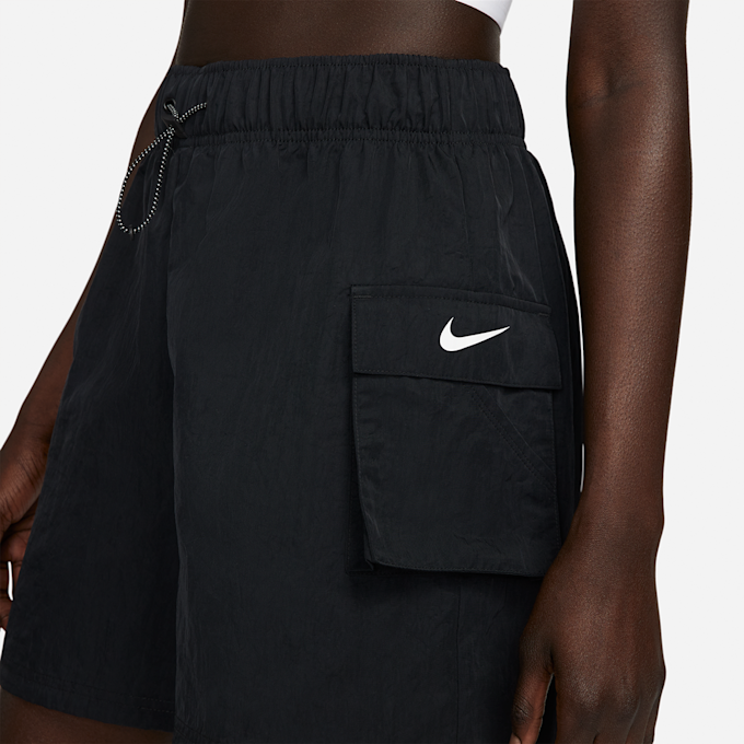 Nike Sportswear Essential Women's Woven High-Rise Shorts preto 10893 4