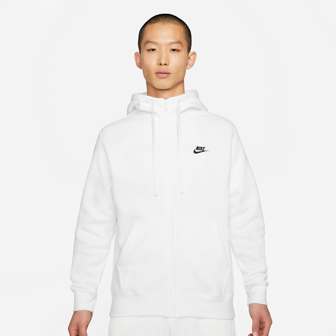 Nike Sportswear Club Fleece Full-Zip Hoodie weiß 10901 1