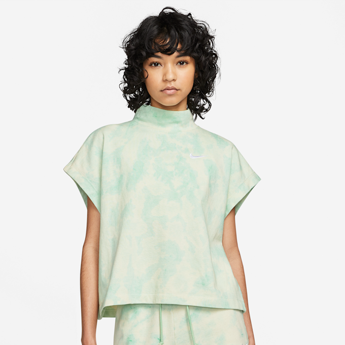 Nike   Sportswear Women's Washed Jersey Top zielony 11012 1