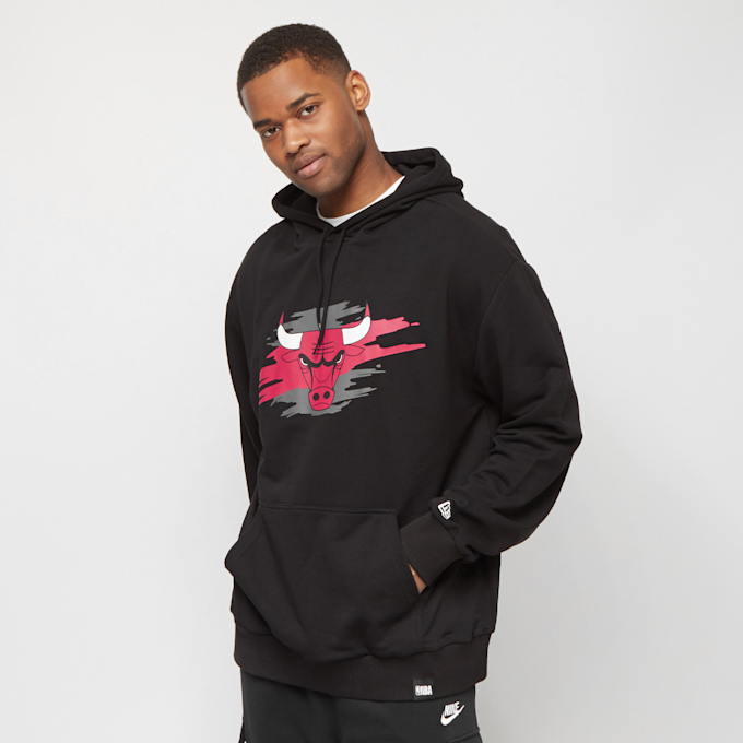 New Era NBA Chicago Bulls Ripped Logo Oversized Hoody czarny 11251 1