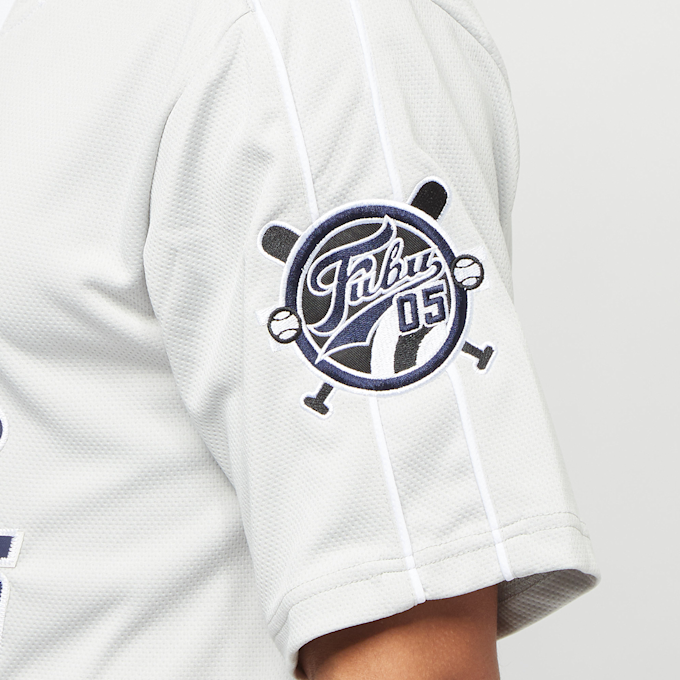 FUBU Varsity Baseball Jersey gris 11448 4