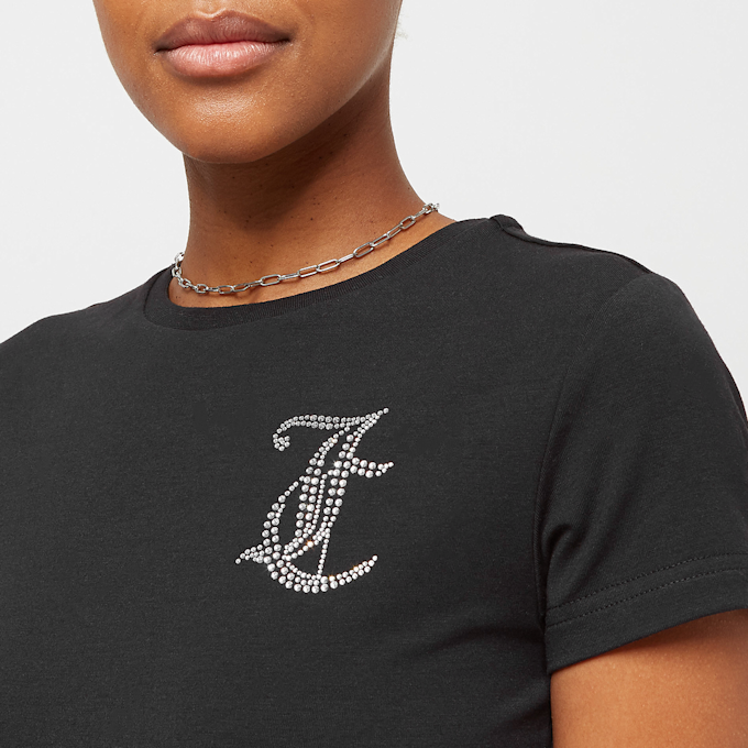 Juicy Couture Diamante T-Shirt zwart 11642 3