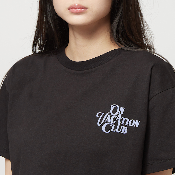 On Vacation Calligraphy Cropped Top zwart 11720 3