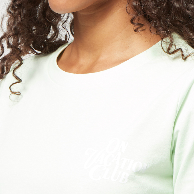 On Vacation Calligraphy T- Shirt Dress zelena 11729 3