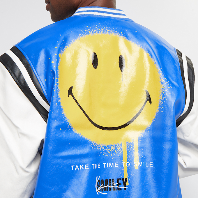 Karl Kani OG Smiley College Jacket blauw 11844 5