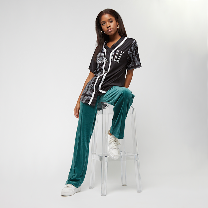 Karl Kani College Paisley Block Baseball Shirt zwart 11949 4