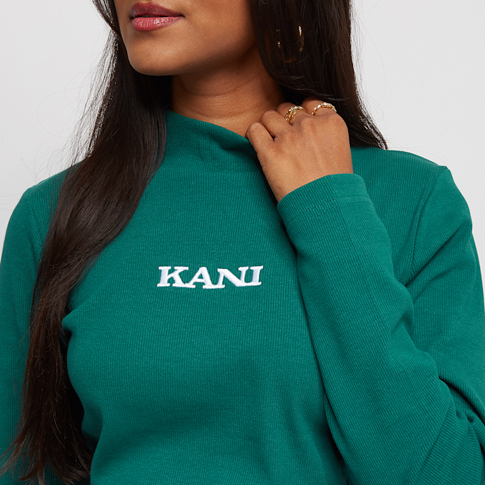 Karl Kani Retro Turtle Neck Slit Dress grün 11960 3