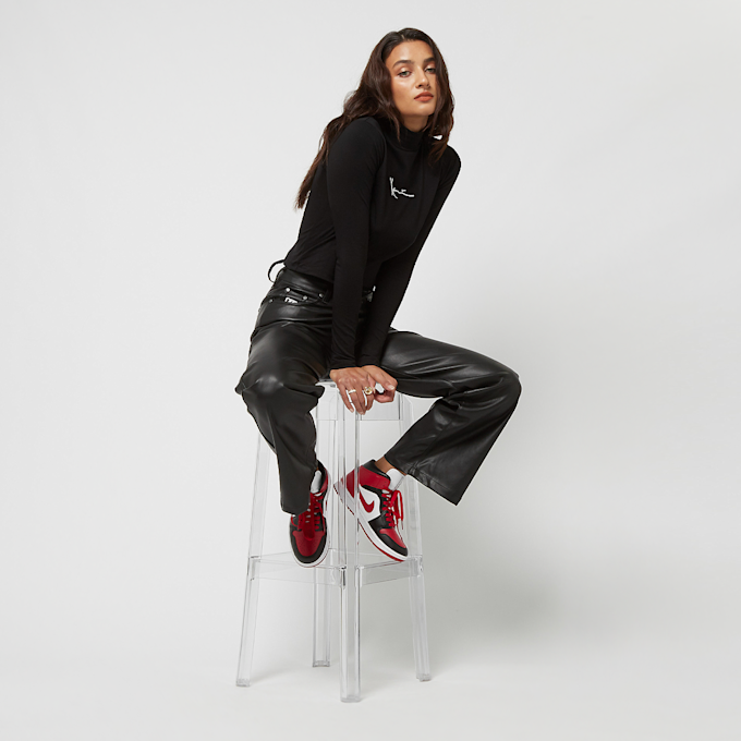 Karl Kani Small Signature Turtle Neck Crop LS noir 11975 5