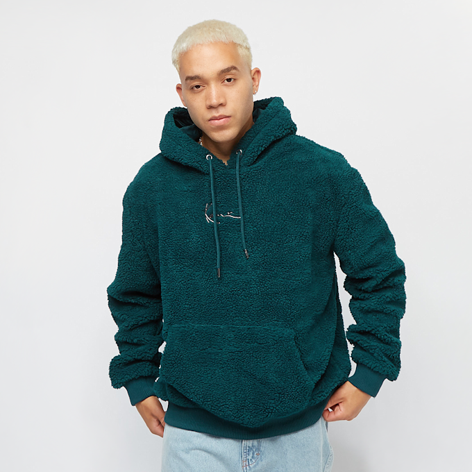 Karl Kani Metal Signature Teddy Hoodie bleu 12430 1