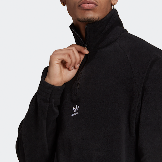 adidas Originals adicolor 1/2 Zip Teddy Fleecepullover zwart 12677 3