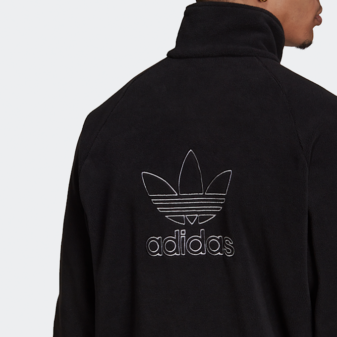adidas Originals adicolor 1/2 Zip Teddy Fleecepullover zwart 12677 4