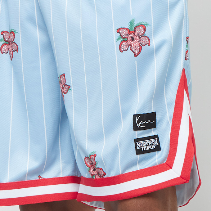 Karl Kani KK Woven Signature Pinstripe Mesh Shorts light blue blauw 12973 4