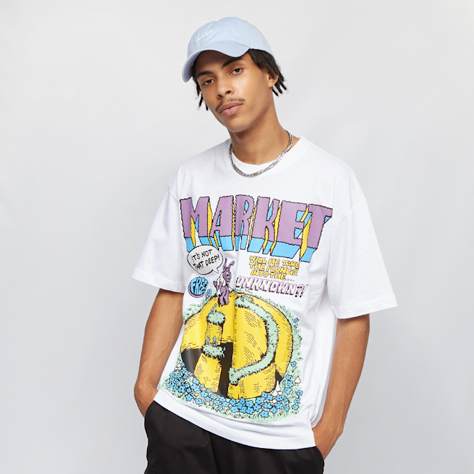 Market Smiley Into The Unknown T-Shirt weiß 15669 1