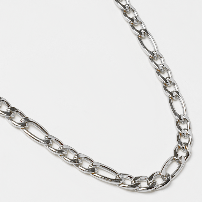 King Ice 6mm Stainless Steel Figaro Chain argent 15713 3