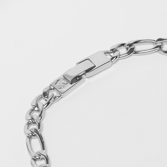 King Ice 6mm Stainless Steel Figaro Chain silber 15713 4