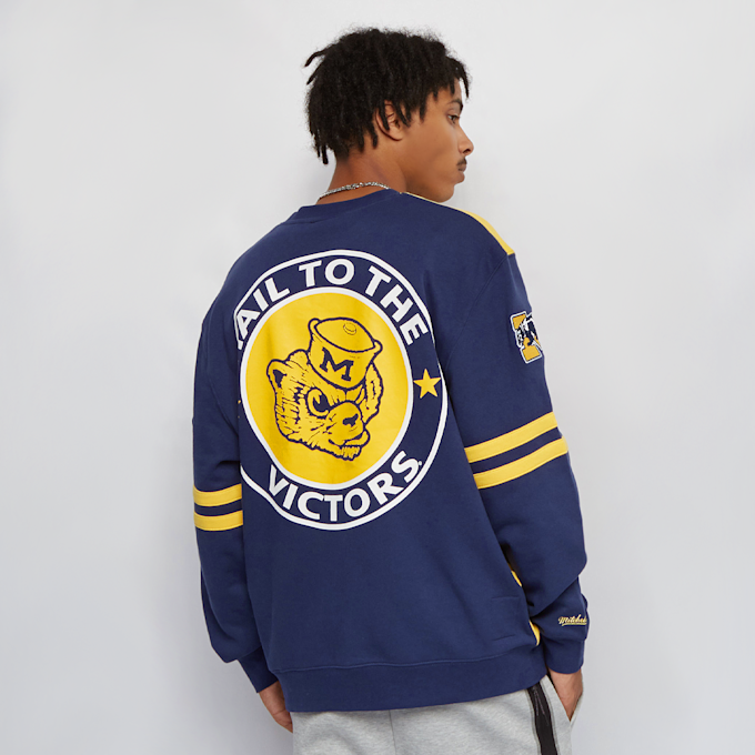 Mitchell & Ness Ncaa All Over Crew 2.0  University Of Michigan blauw 15997 2