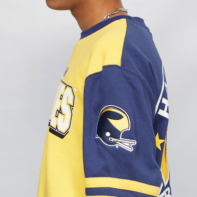 Mitchell & Ness Ncaa All Over Crew 2.0  University Of Michigan blau 15997 4