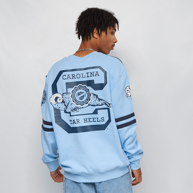 Mitchell & Ness Ncaa All Over Crew 2.0 University Of North Carolina bleu 15998 2