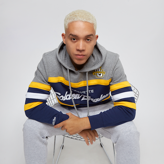 Mitchell & Ness Ncaa Head Coach Hoody Marquette University plava 16001 1