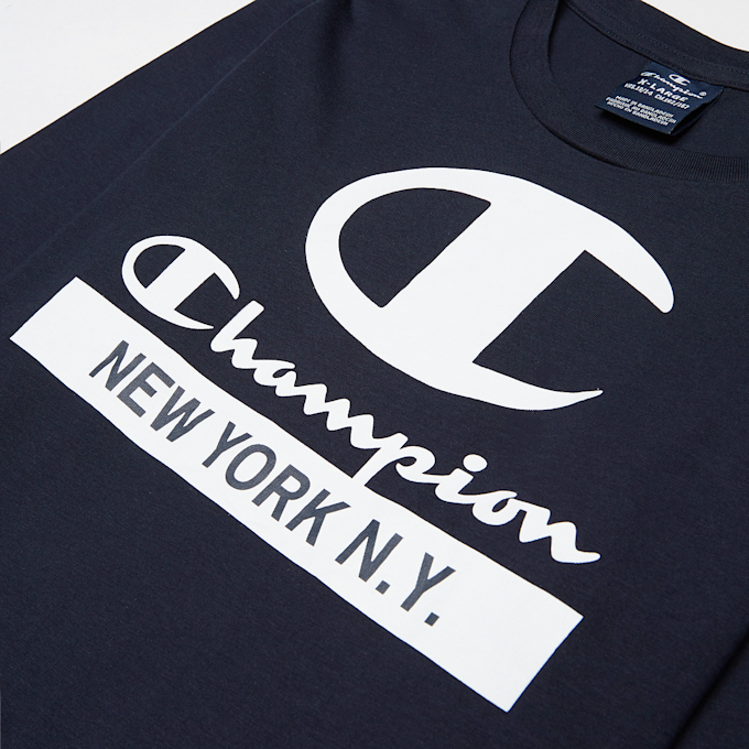 Champion Junior Long Sleeve Crewneck T-Shirt blauw 16016 3