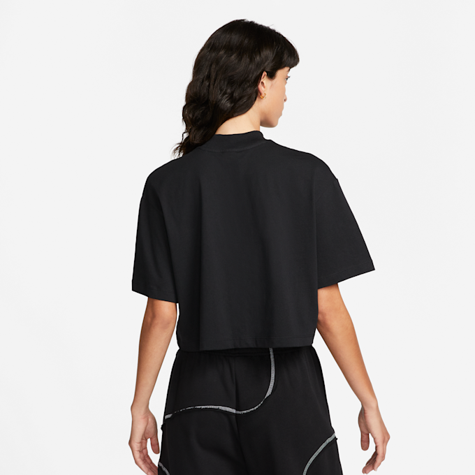 Nike Sportswear Essential Boxy Mock-Neck Top zwart 16123 2