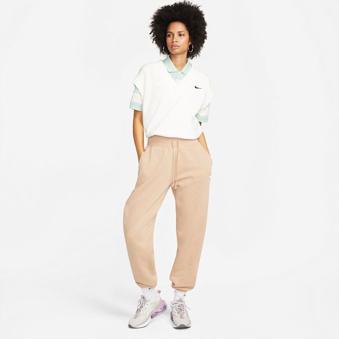 Nike Sportswear Phoenix Fleece Women's High-Waisted Oversized Sweatpants beż 16158 5