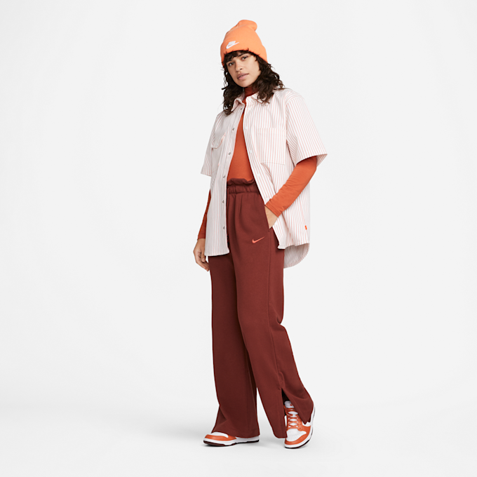 Nike Sportswear Everyday Modern High-Waisted Fleece Open-Hem Pants rouge 16168 5