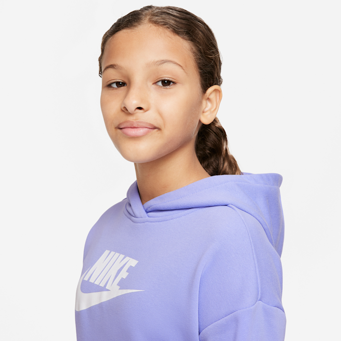 Nike   Sportswear Club French Terry Cropped Hoodie violeta 16858 3